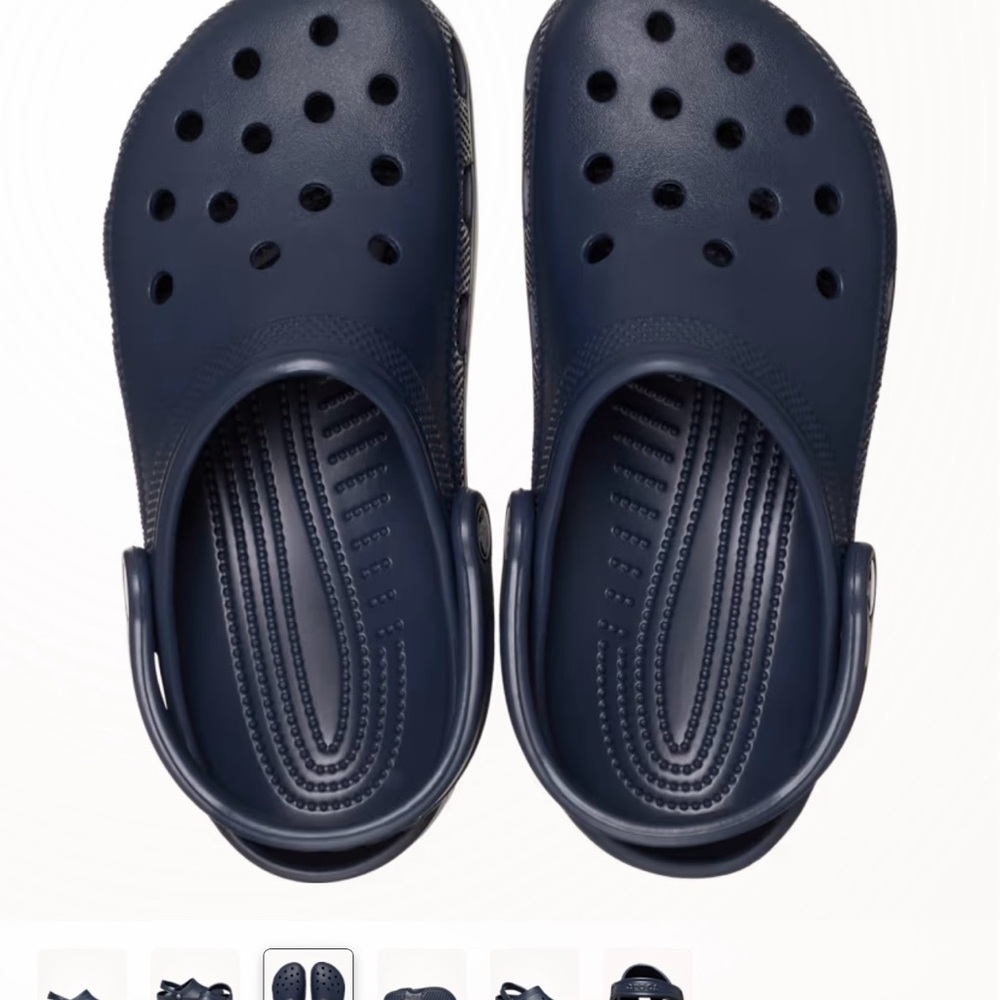 Navy Blue Men’s Classic Crocs - Picture 2 of 4